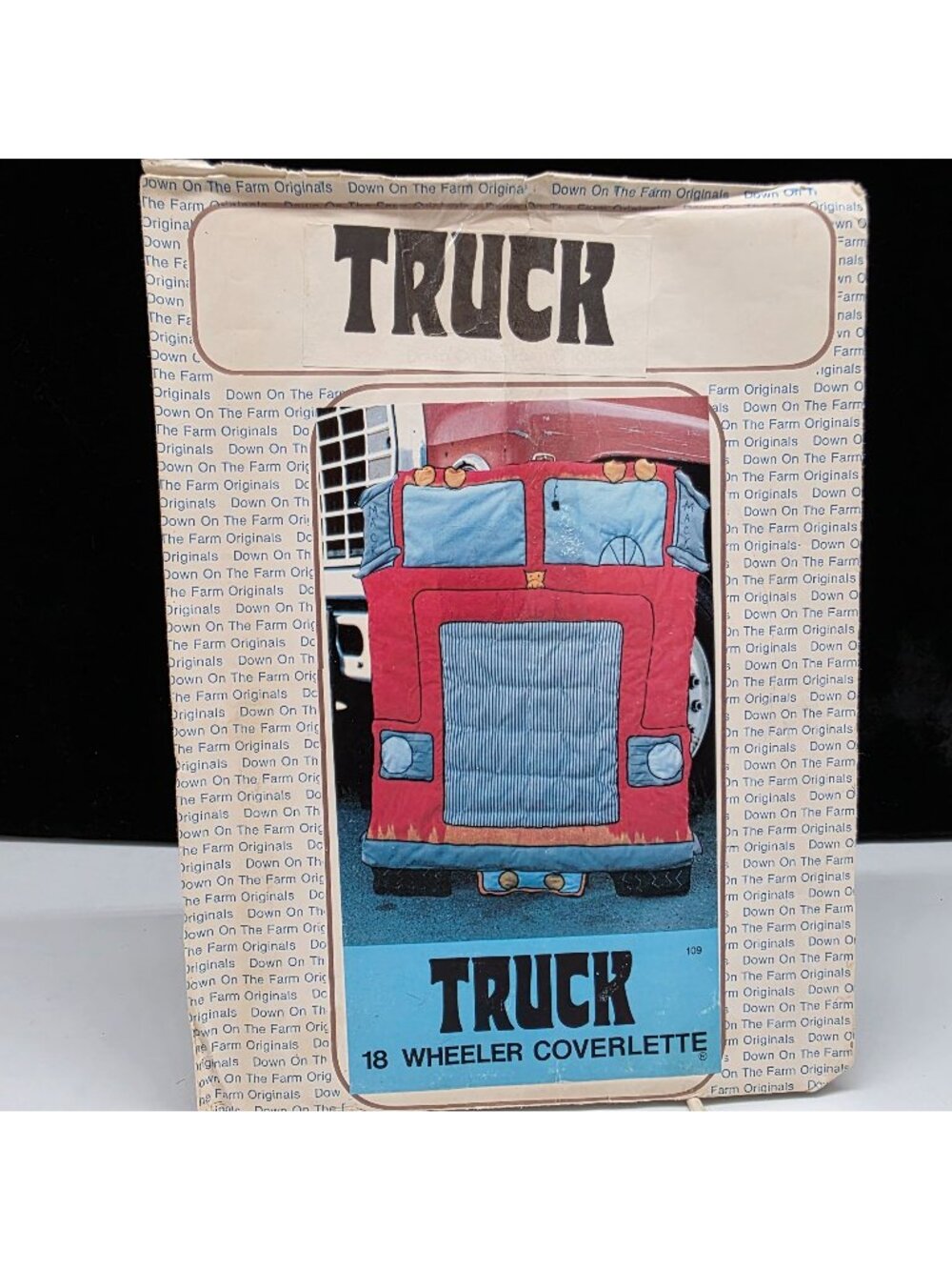 Coverlette Quilt Pattern Down On The Farm Original Truck 1976 VTG